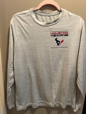 Houston Texans women Light Gray Long-Sleeve Tee